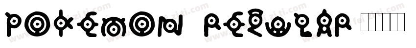 Pokemon Regular字体转换